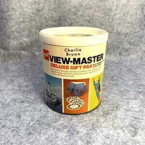 Vintage Charlie Brown View-Master Canister, Canister ONLY, for Deluxe Gift Pak